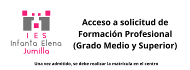Acceso a solicitud de Formación Profesional (Grado Medio y Superior)